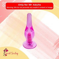 Crystal Anal Vibrating Butt Plug With Suction Cup AD-025
