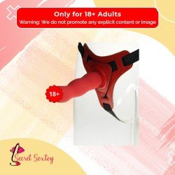 Red Deep Climax Strap On Dildo Realistic Penis Harness SO-021