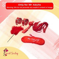BDSM SEX KIT Bracelet+Whip+Goggles+Feather+Mouth Ball GagBDSM-001