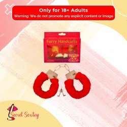 Fetish Fantasy Beginner's Furry Cuffs in Red BDSM-004