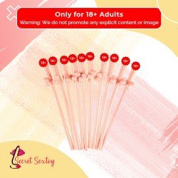 Pack of Ten Willy Straws Blow me KP-001