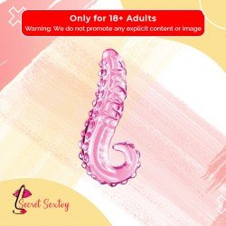 Kiss of Tongue Crystal Glass Dildo Anal Toy GD-002