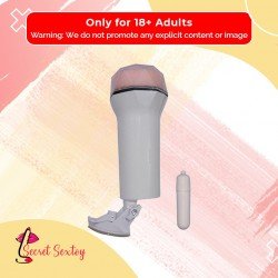Super Soft Vibrating Male Stroker With Suction MS-048