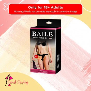 Baile Vibrating Strap-on Double Dildo with Realistic Balls SO-034